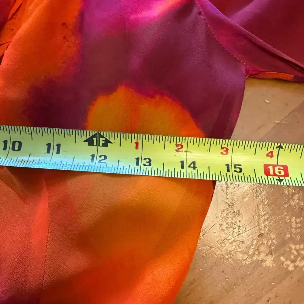 NWT Rat And Boa Dali Dress Tie Dye Open Back Mini Red Orange Size Small - Picture 14 of 15